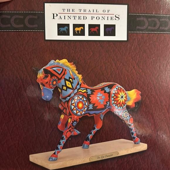 New & in box Enesco Trail of the Painted Ponies #6001096 THE EYE DAZZLER Horse - Picture 1 of 2